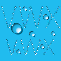 Image showing Water Drops Letters