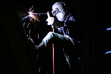 Image showing Night welding