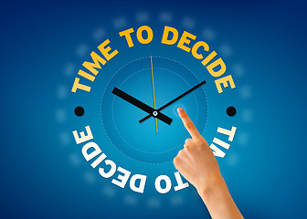 Image showing Time to decide