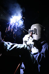 Image showing Night welding