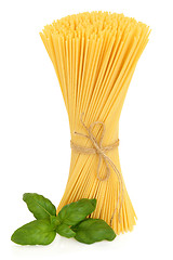 Image showing Spaghetti and Basil Herb