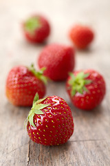 Image showing fresh red strawberries