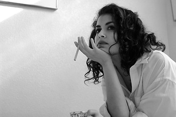 Image showing Morning cigarette