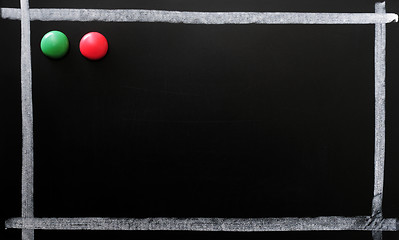 Image showing Blackboard background with a chalk frame