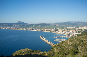 Image showing Javea bay and harbor