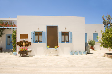 Image showing Cyclades white architecture Pollonia Milos  Greek Island Greece