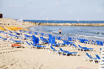 Image showing beach Mediterranean Sea Jaffa Tel-aviv Israel