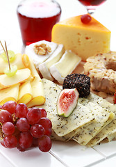 Image showing Catering cheese platter