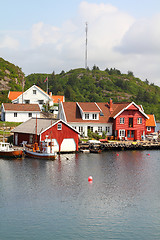 Image showing Norway - fishing harbor