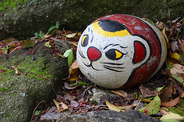 Image showing Stone cat in Onomichi