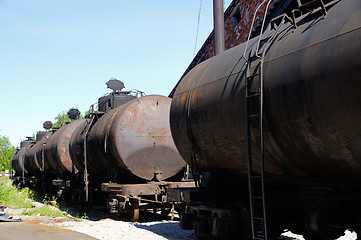 Image showing The railway tanks