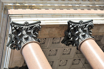 Image showing Bronze Pilasters