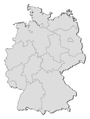 Image showing Map of Germany