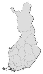 Image showing Map of Finland