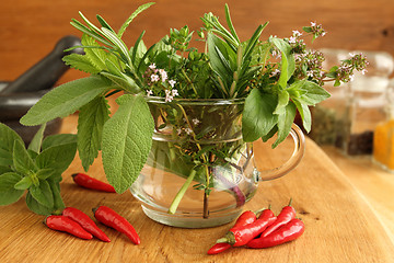 Image showing Aromatic herbs