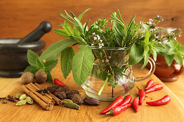 Image showing Herbs and spices.
