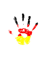 Image showing handprint in Germany color