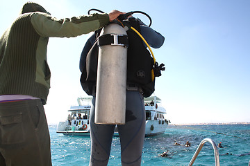 Image showing ready to dive