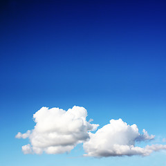 Image showing pretty clouds on blue sky