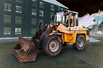 Image showing bulldozer working on German roads