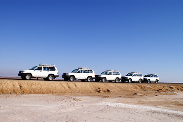 Image showing adventure with a jeep for tourists