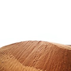 Image showing Sand dunes in desert landscape