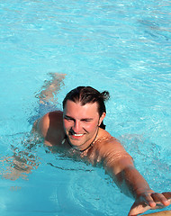 Image showing swim in the pool