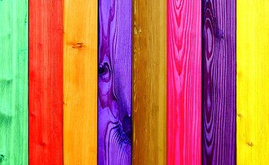 Image showing colorful wood