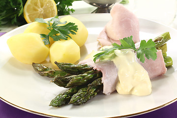 Image showing green asparagus