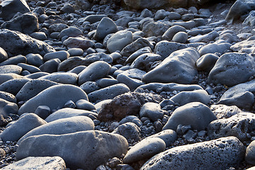 Image showing Rock background at the beach 