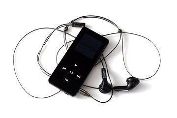 Image showing mp3 player with head phones