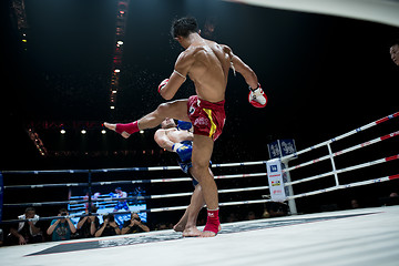 Image showing Muay Thai Championship fight