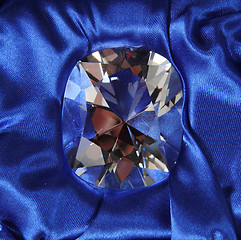 Image showing diamond on the blue background