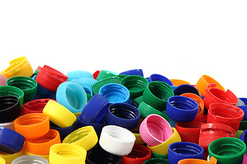 Image showing color plastic caps