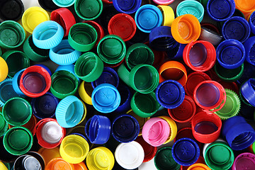 Image showing color plastic caps