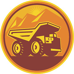 Image showing Mining Dump Truck Retro 