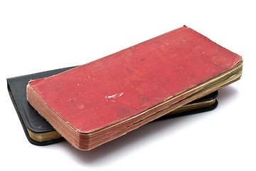 Image showing Red and black notebooks 