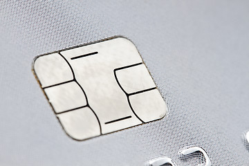 Image showing chip of a credit card 