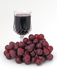 Image showing Wine and Grapes