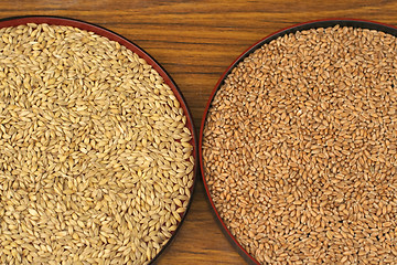 Image showing Husked And Rough Rice