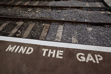 Image showing Mind the gap