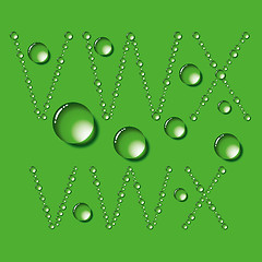 Image showing Water Drops Letters