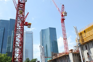 Image showing skyscraper construction site