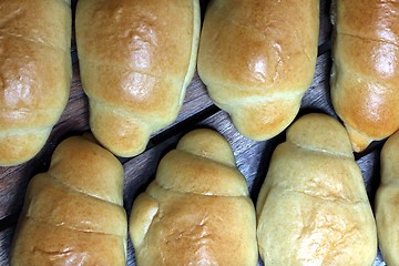 Image showing little breakfast croissants