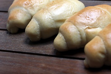 Image showing little breakfast croissants