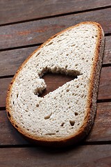 Image showing bread slice heart