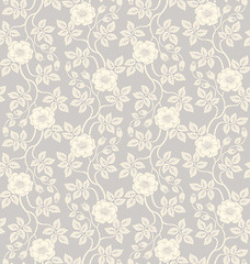 Image showing Seamless floral background