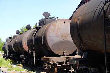 Image showing The railway tanks