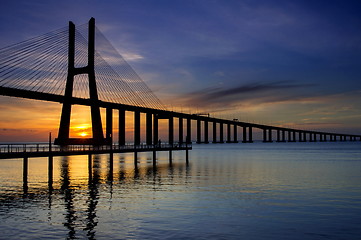 Image showing Vasco da Gama bridge