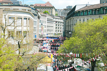 Image showing LAUSANNE, SWITZERLAND MAY 5: Lausanne Carnival as a tradition ta